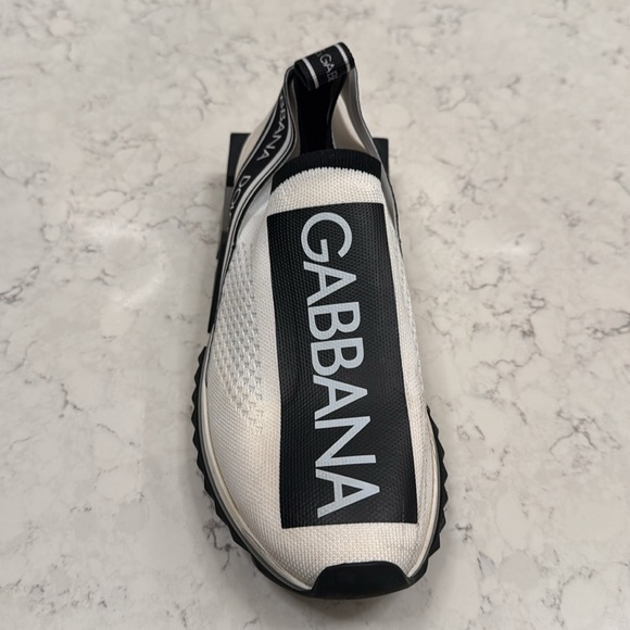 Dolce & Gabbana white knit fabric sorrento slip on - Picture 5 of 13